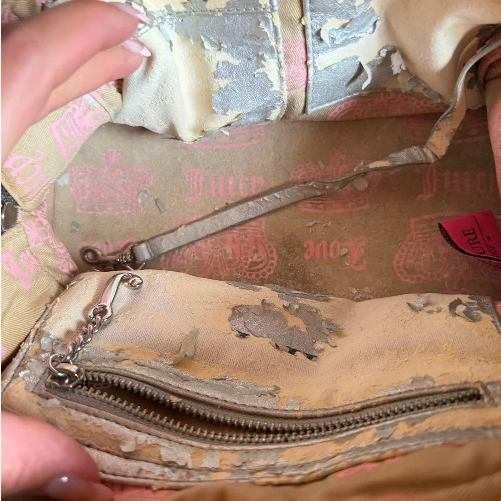 Juicy Couture Pink and Black Satchel - Picture 5 of 9